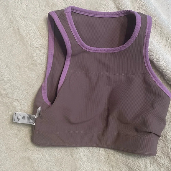 ANTHROPOLOGIE - WILO, Racer bra Sports bra in Mauve & lavender, size Medium - Picture 8 of 11